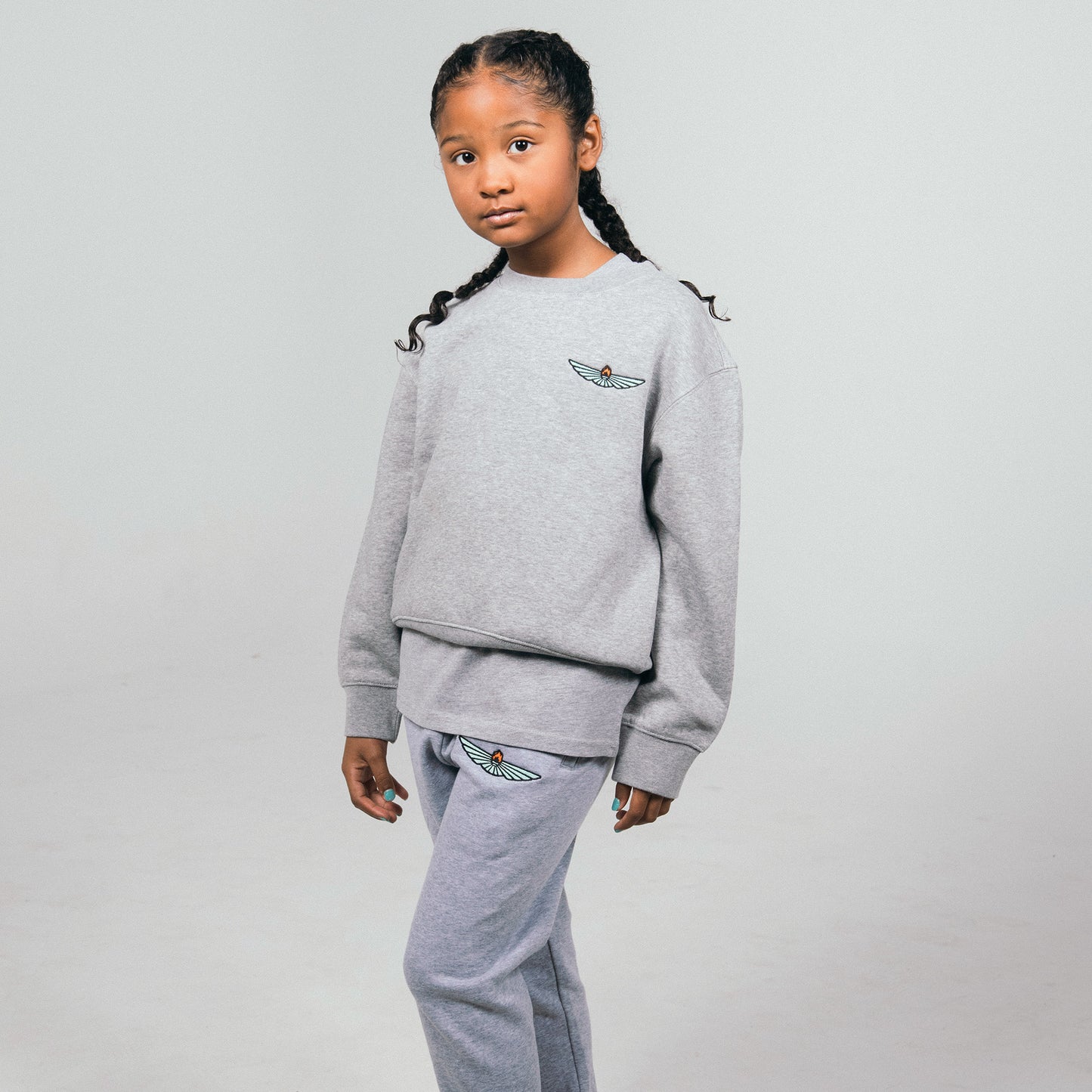 Youth Staple Premium Sweatpants - Stone Grey