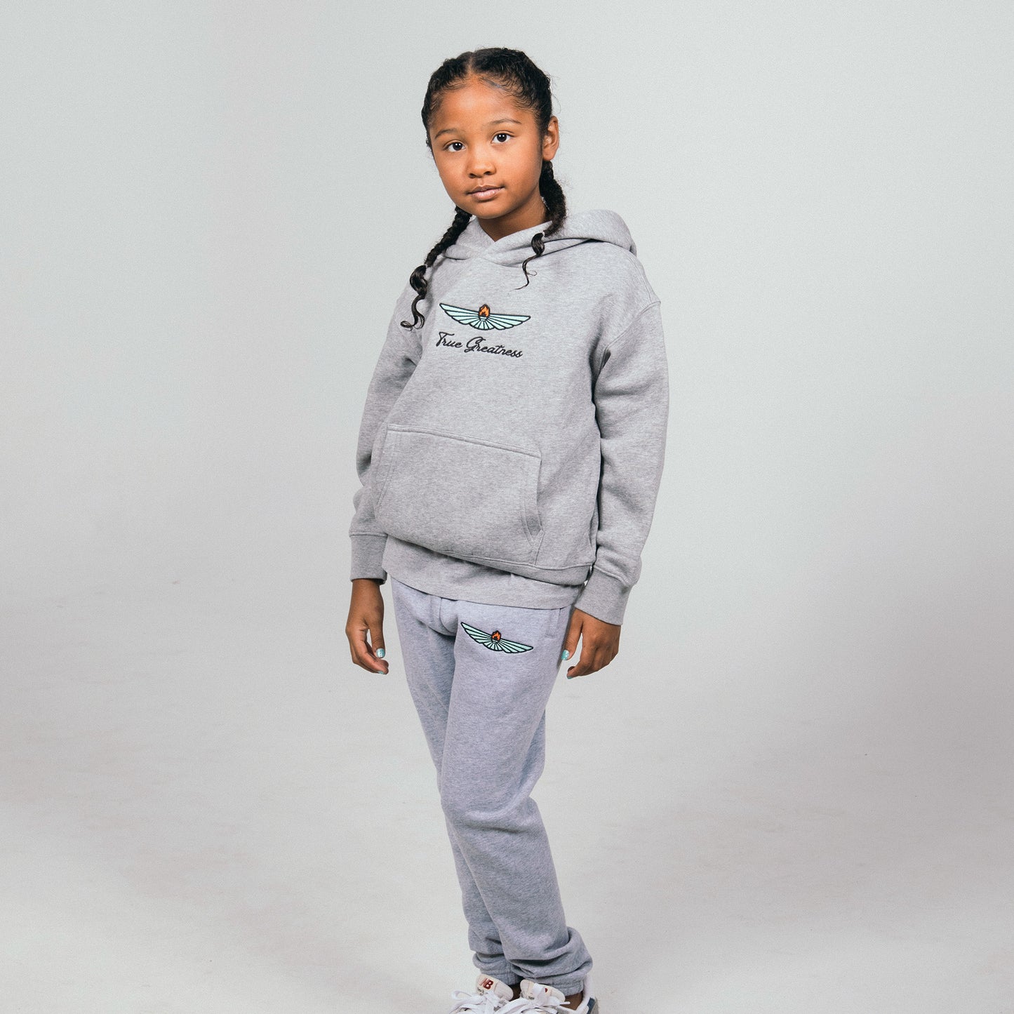 Youth Staple Premium Hoodie - Dove Grey