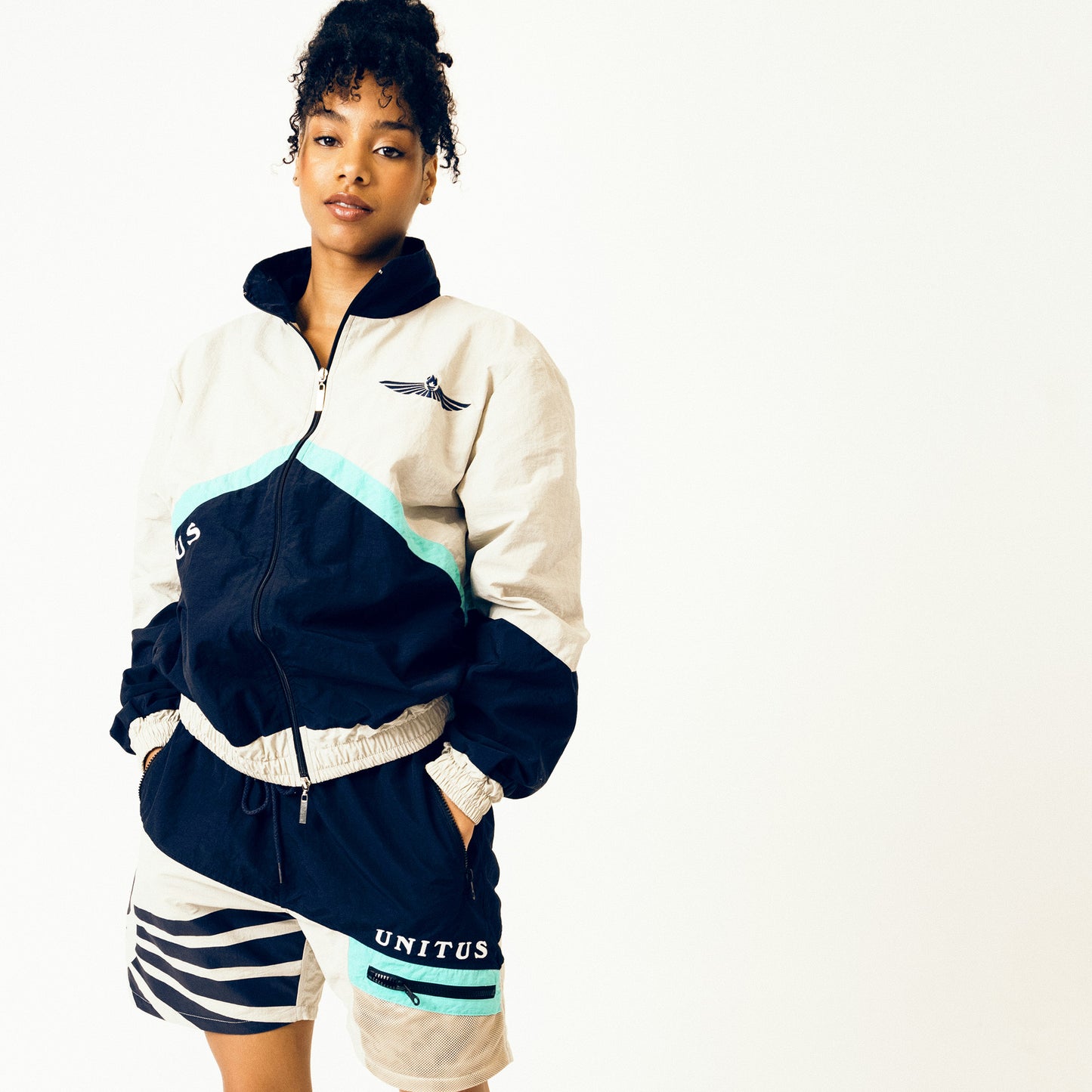 Color Block Track Jacket