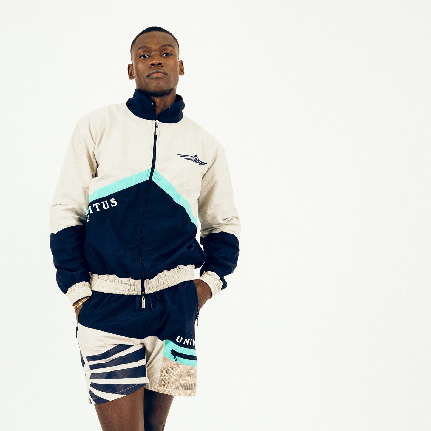 Color Block Track Jacket