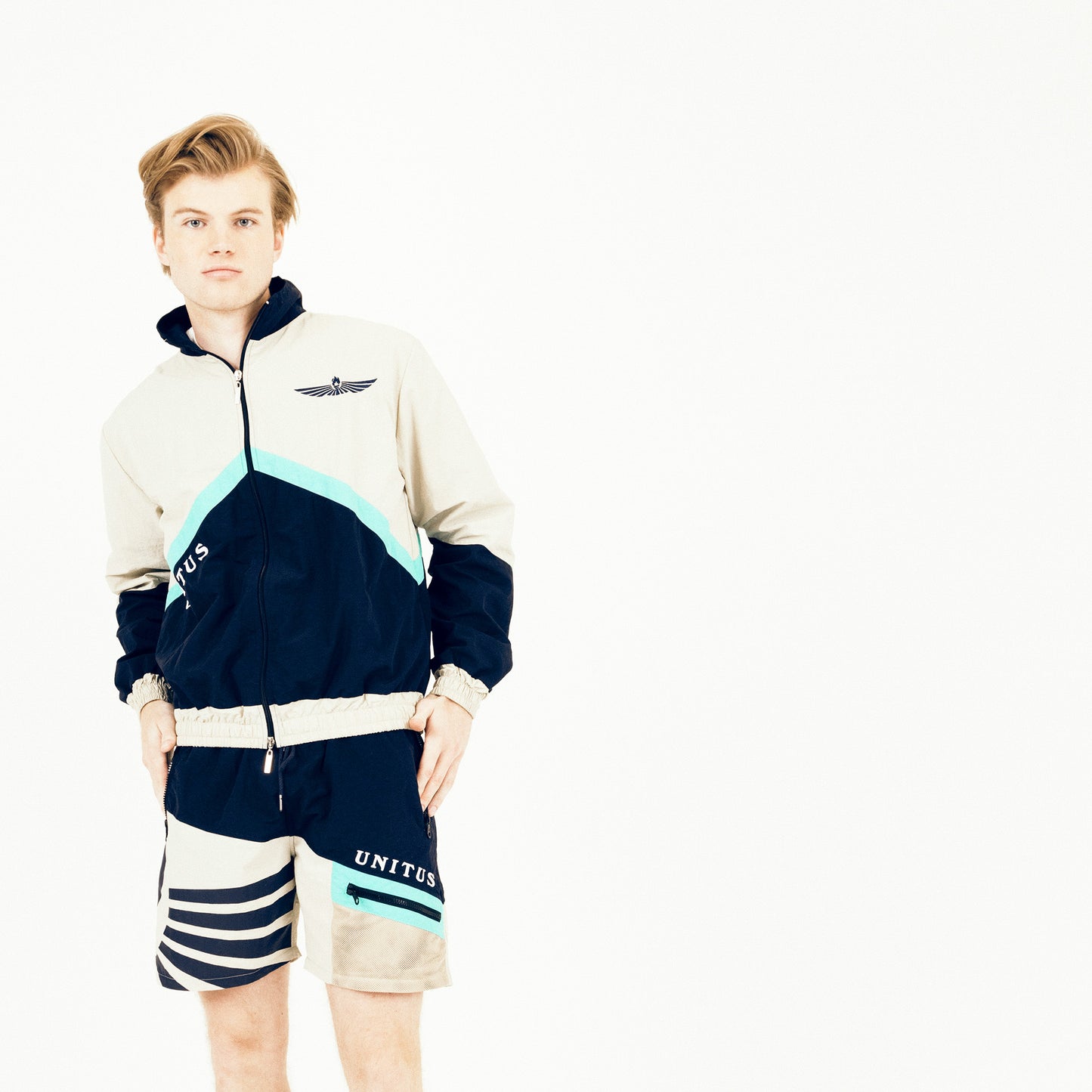 Color Block Track Short