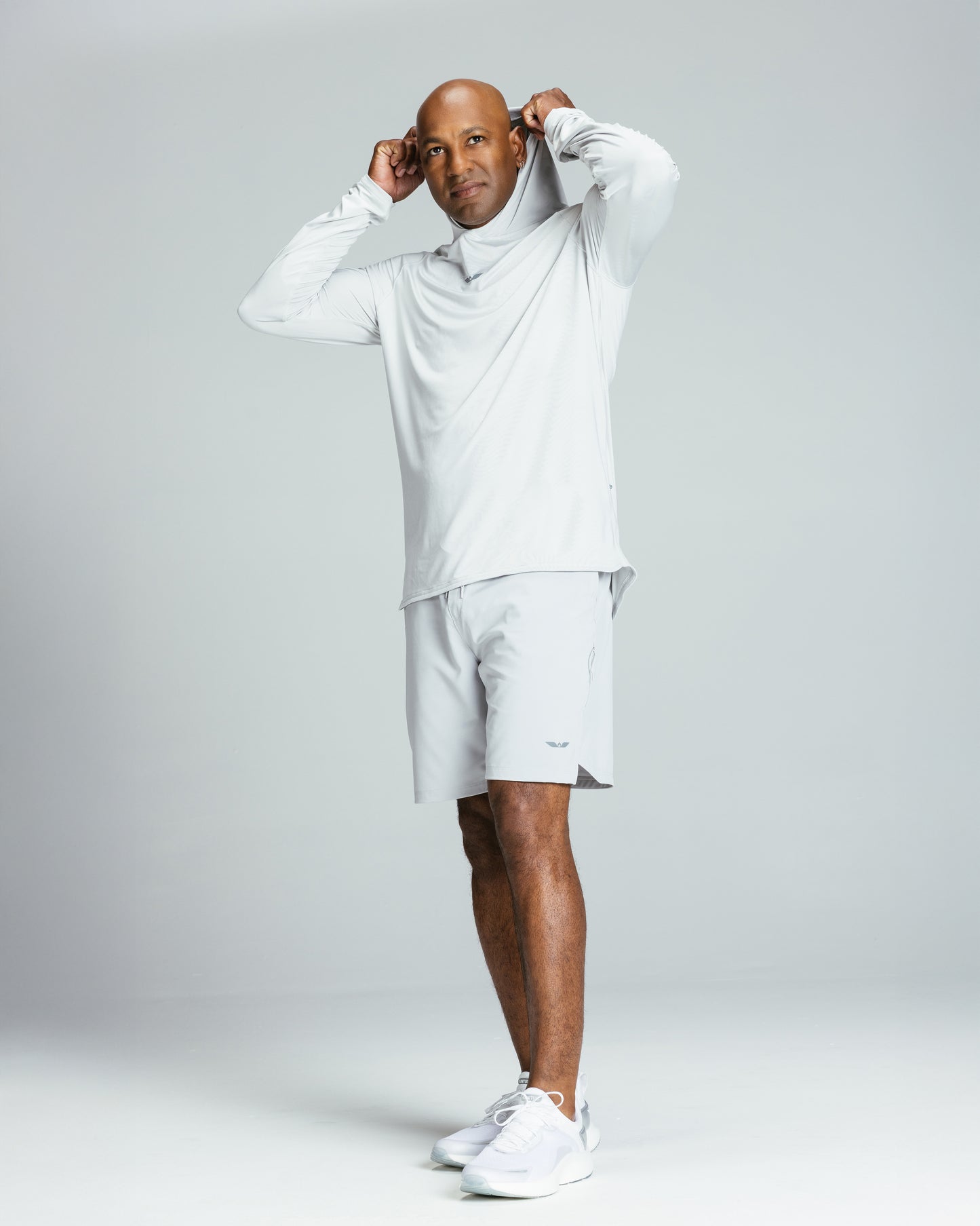 Men's LS Tech Hooded Tee "Gris"