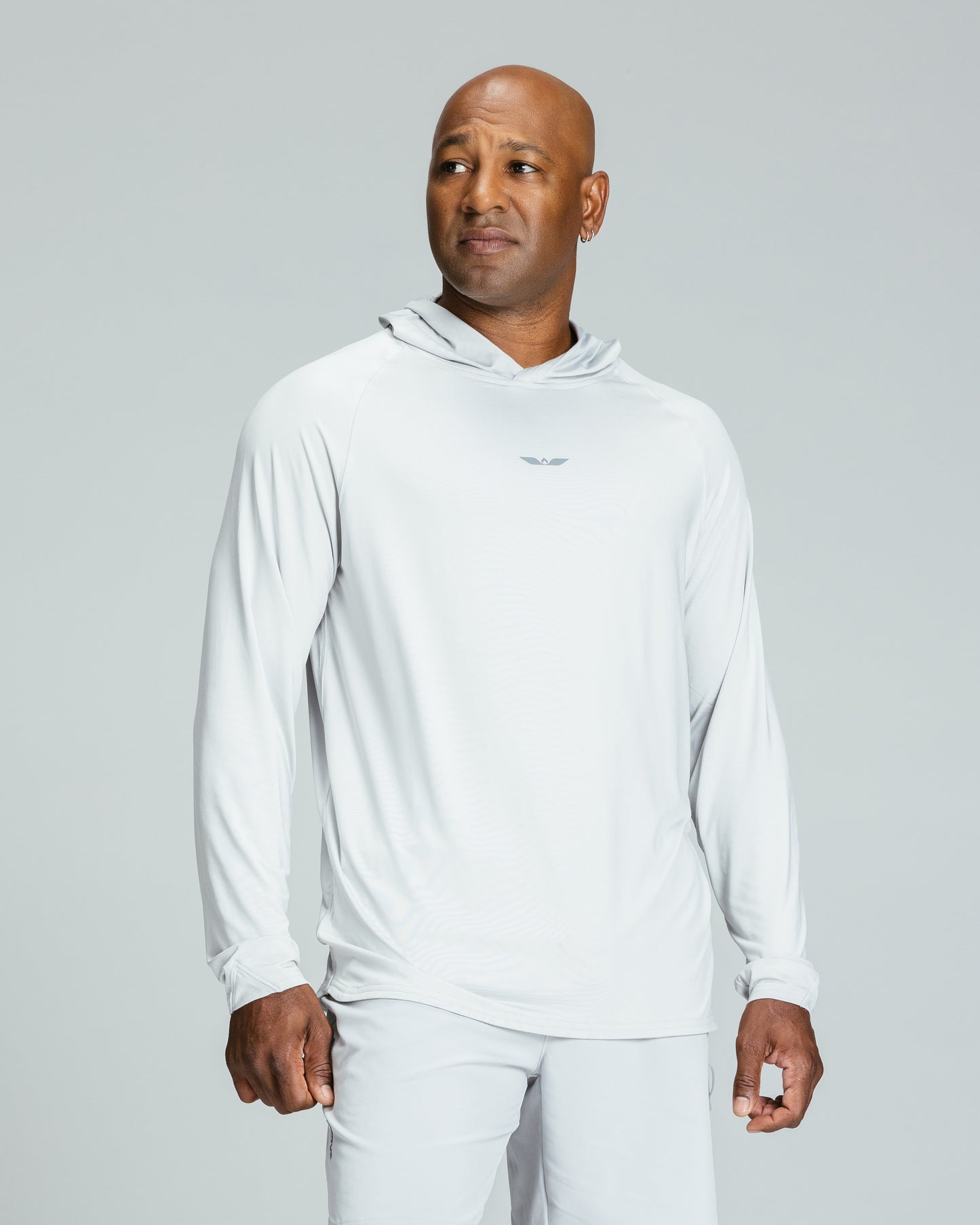 Men's LS Tech Hooded Tee "Gris"