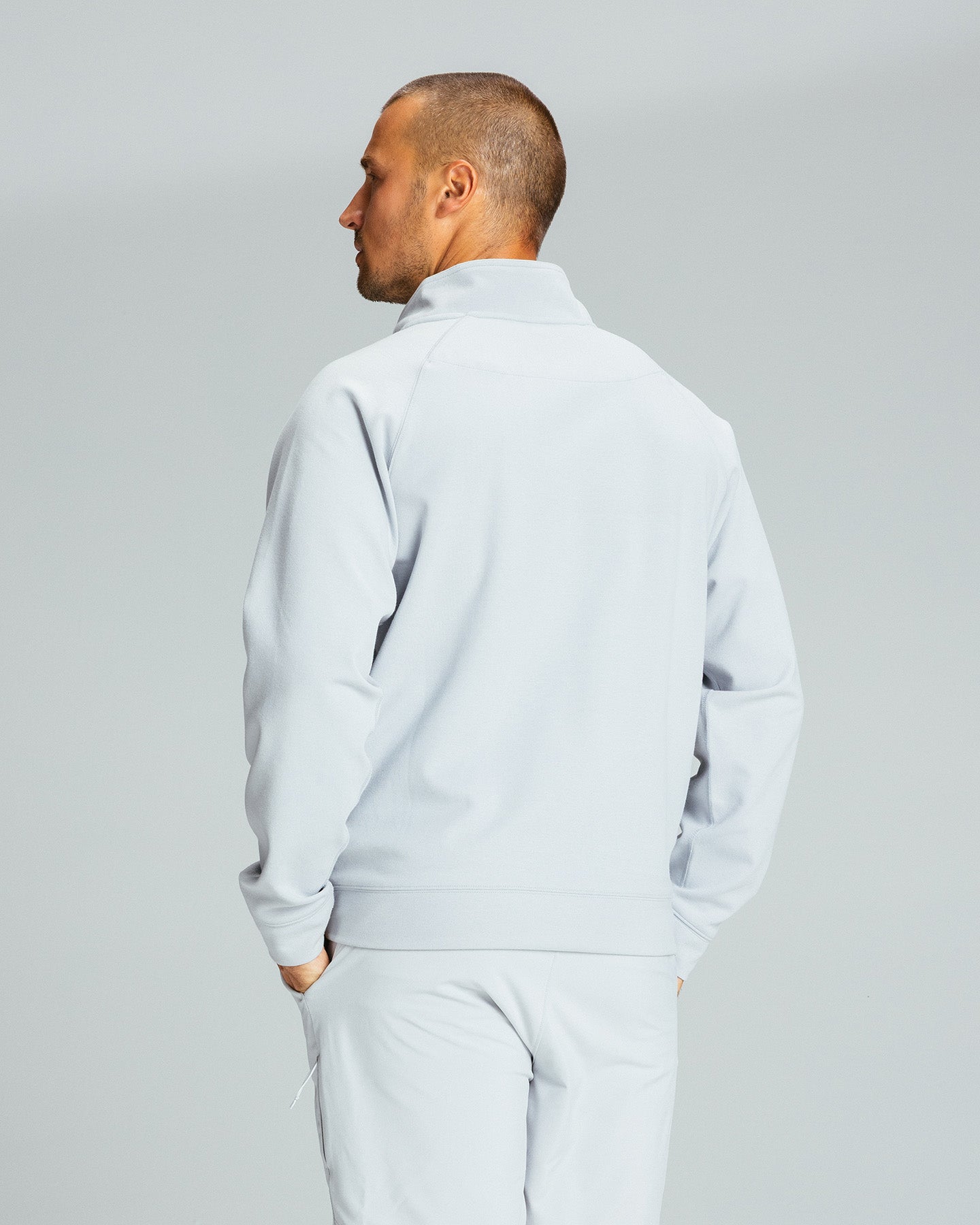 Men's Tech Quarter Zip "Gris"