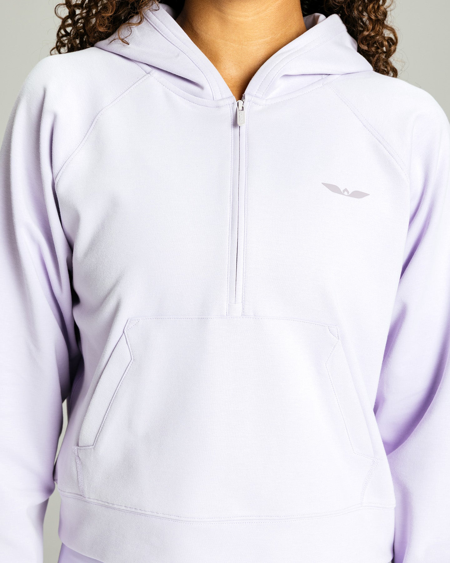 Women's Half-Zip Hoodie "Lilac"