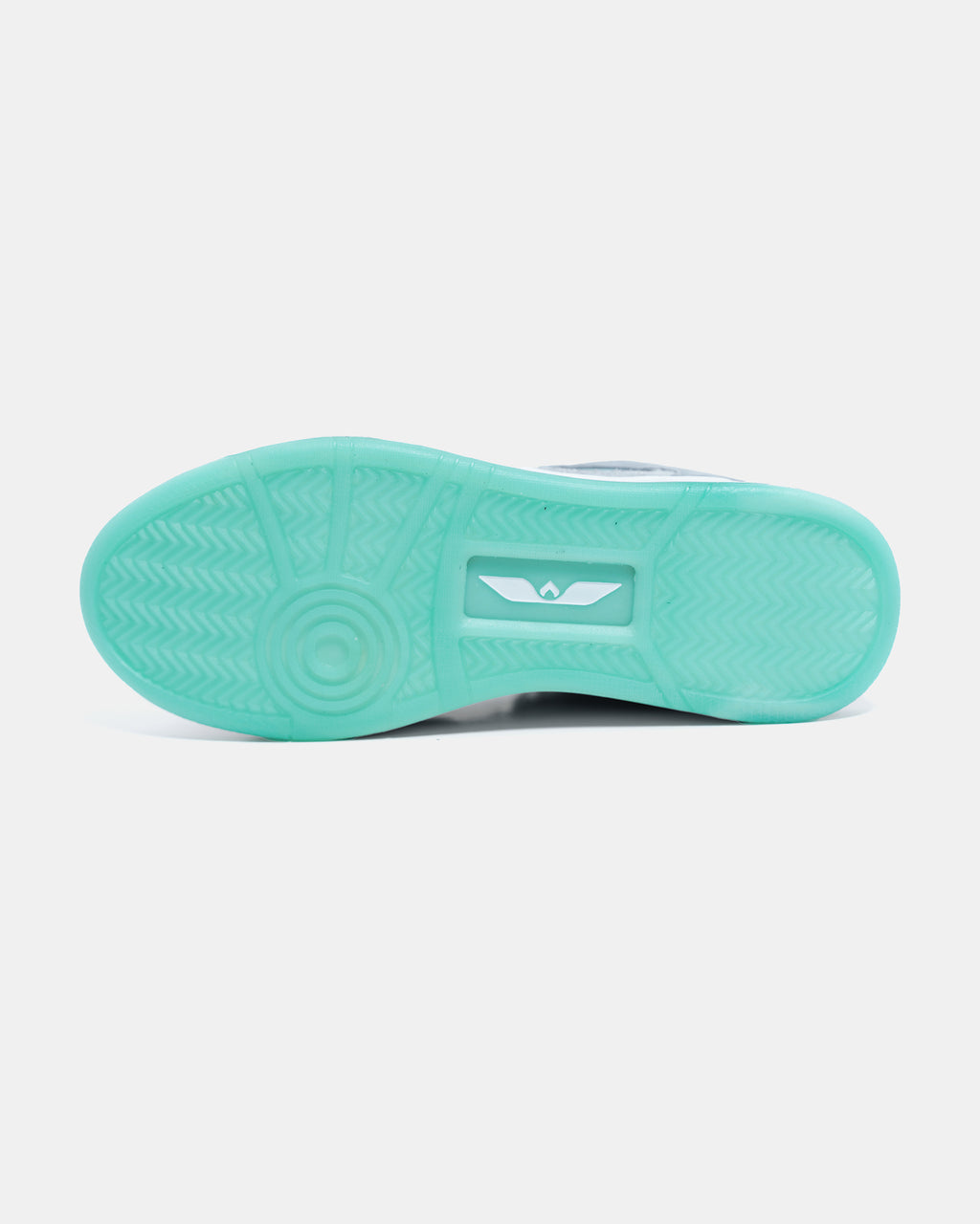 Bottom view of the Immanuel 1 translucent outsole and tread