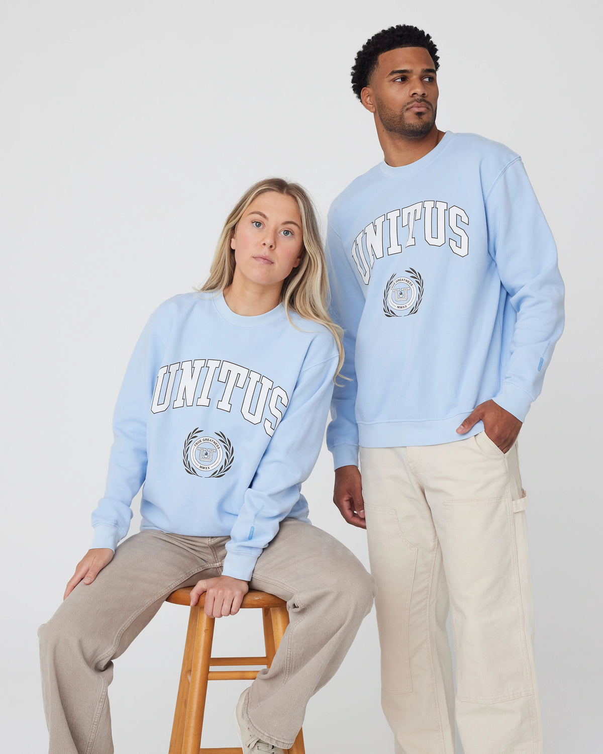 Unitus Unitus | Carolina Blue Crest Crewneck Fleece – UNITUS
