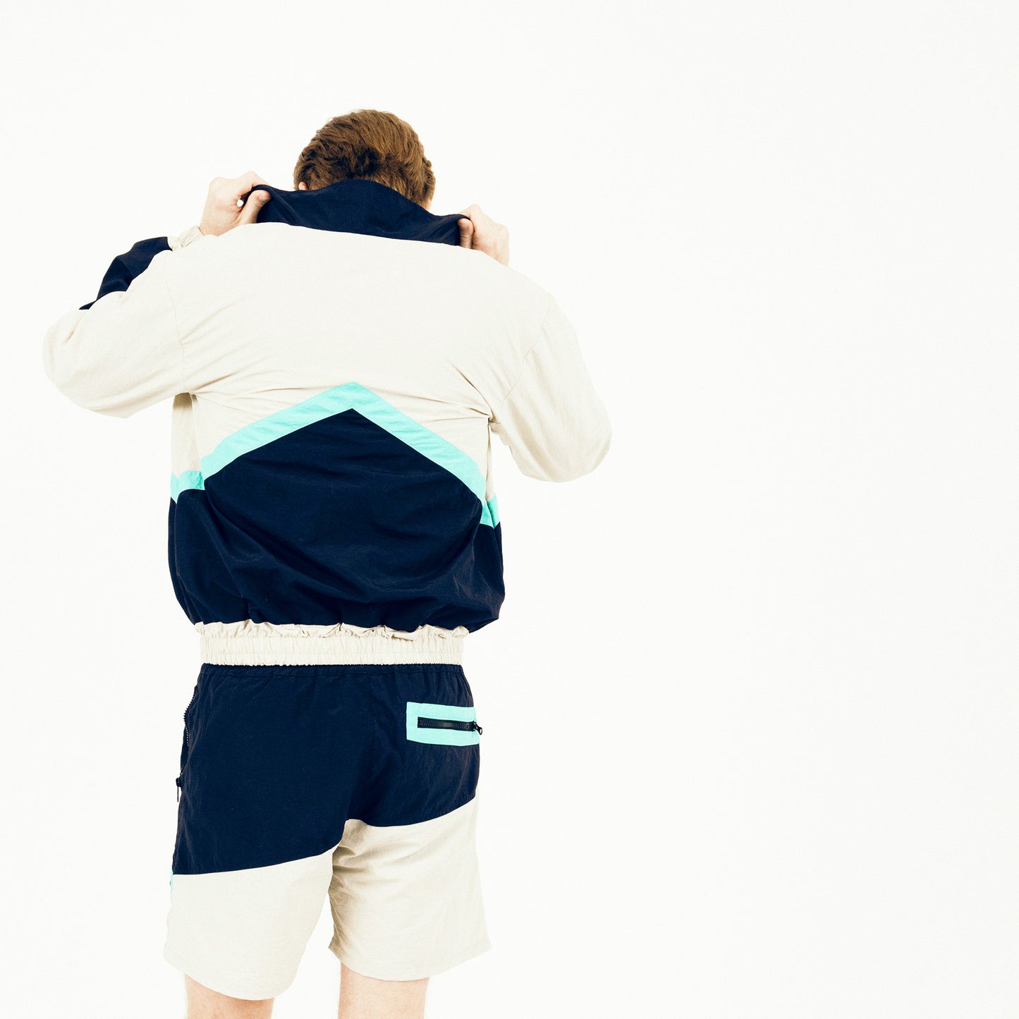 inite trackie shorts in overcast – arki apparel