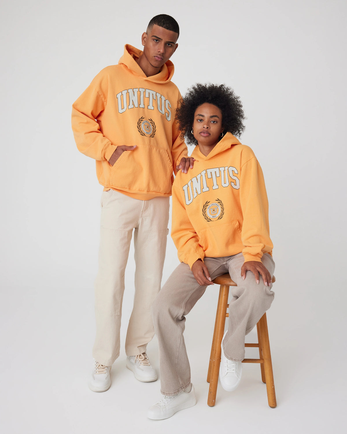 Unitus Unitus | Orange Crest Hoodie – UNITUS