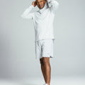 Men's LS Tech Hooded Tee "Gris"