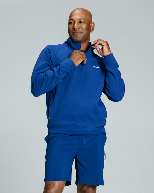Men's Tech Quarter Zip "Marine Blue"