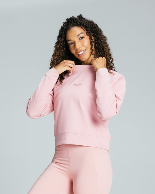 Women's Crew Sweatshirt "Light Rose"