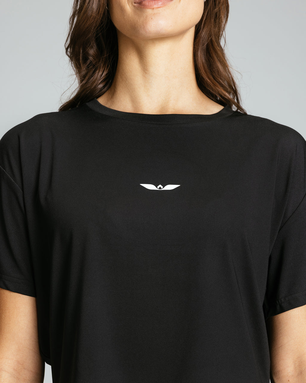 Women's Crop Tee "Black"
