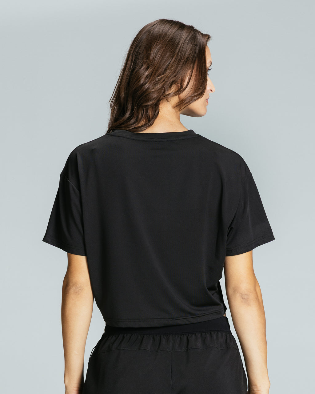 Women's Crop Tee "Black"