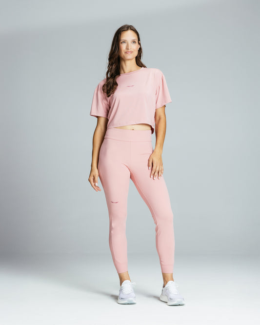 Women's Crop Tee "Light Rose"