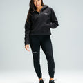 Women's Half-Zip Hoodie "Black"