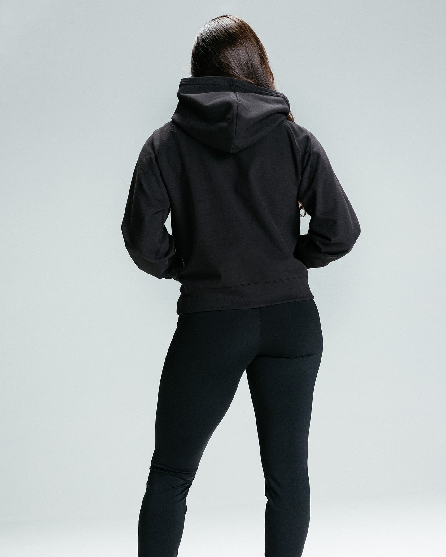 Women's Half-Zip Hoodie "Black"