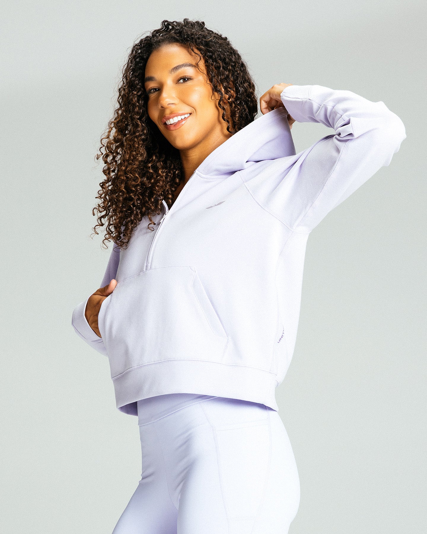 Women's Half-Zip Hoodie "Lilac"