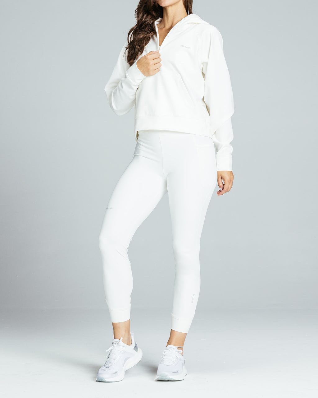 Women's Half-Zip Hoodie "Vortex White"
