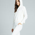 Women's Half-Zip Hoodie "Vortex White"